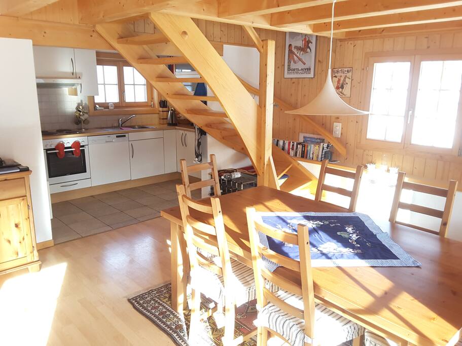 Kitchen from dining area