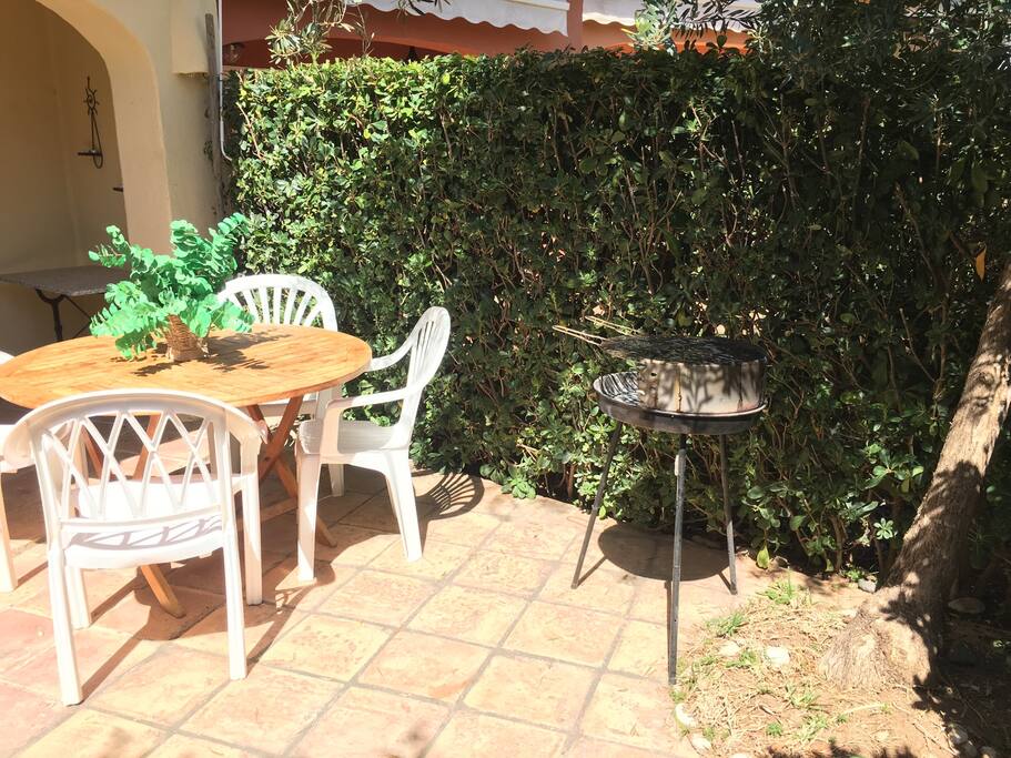 Terraza con barbacoa