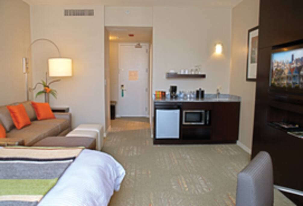 Kitchenette in each room