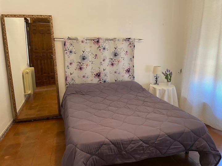 A double room with en-suite bathroom