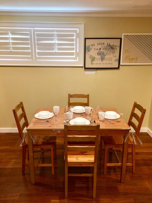 Bright and Comfortable Dining and Living Area