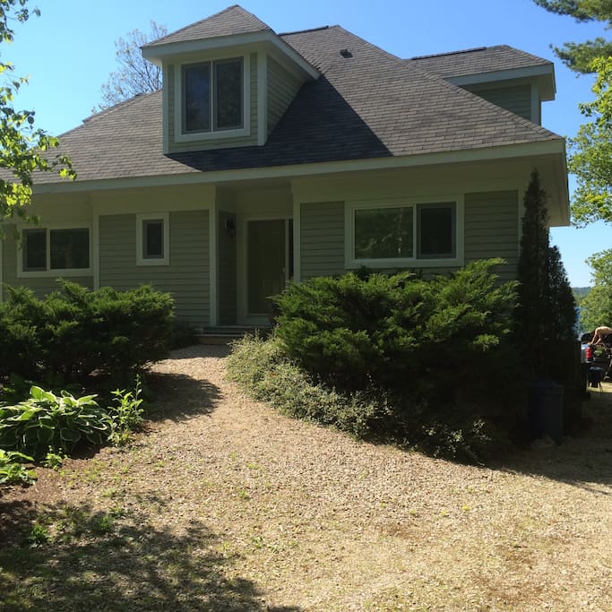 Front view of the home