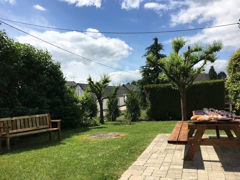 Terrasse avec coin bbq