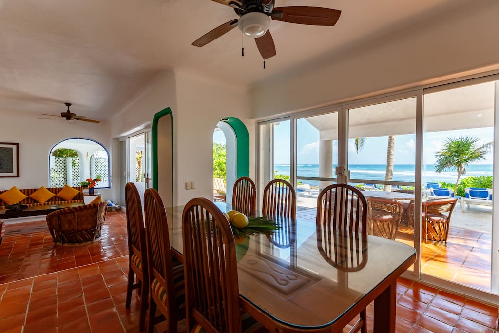 Dining area with ocean view