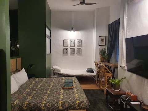 Big room with park view near Wat Pho