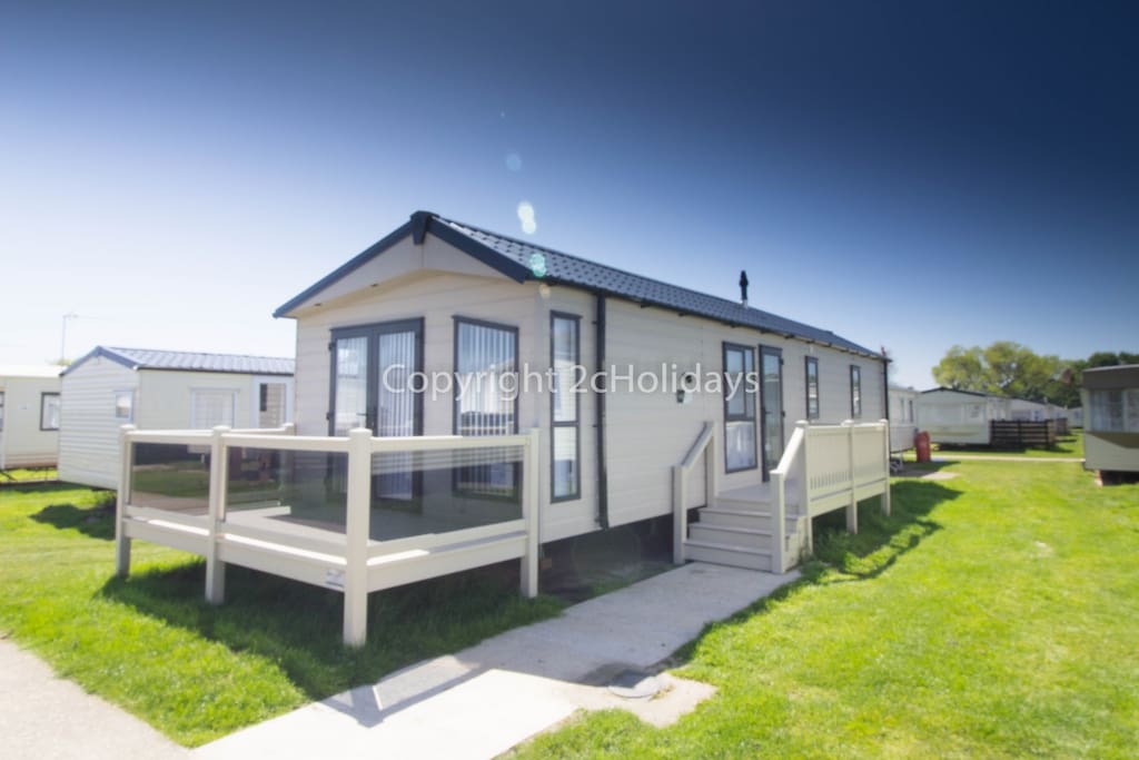 6 berth caravan for hire at Broadland Sands Holiday Park