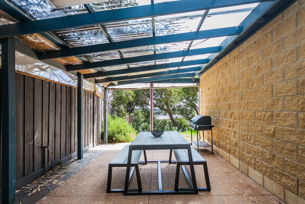 Outdoor area with BBQ