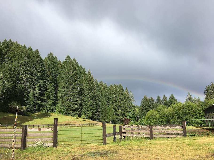 We are here over the rainbow