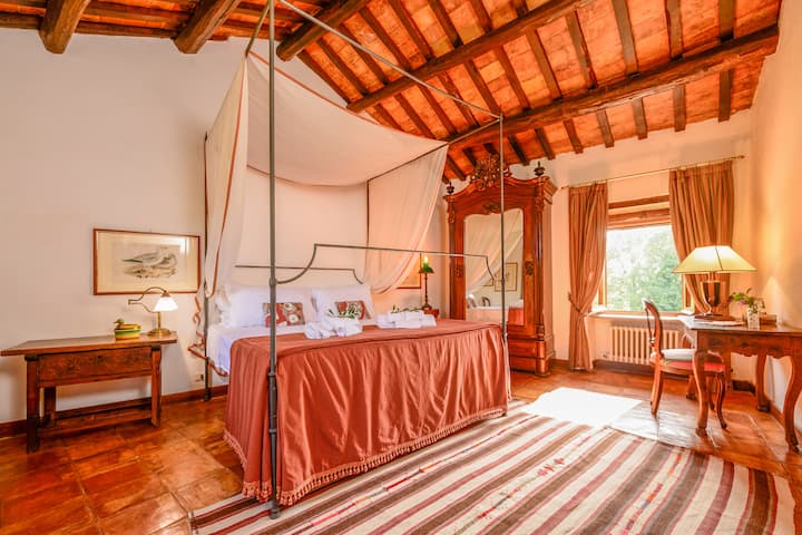 Canopy bedroom over the living room
