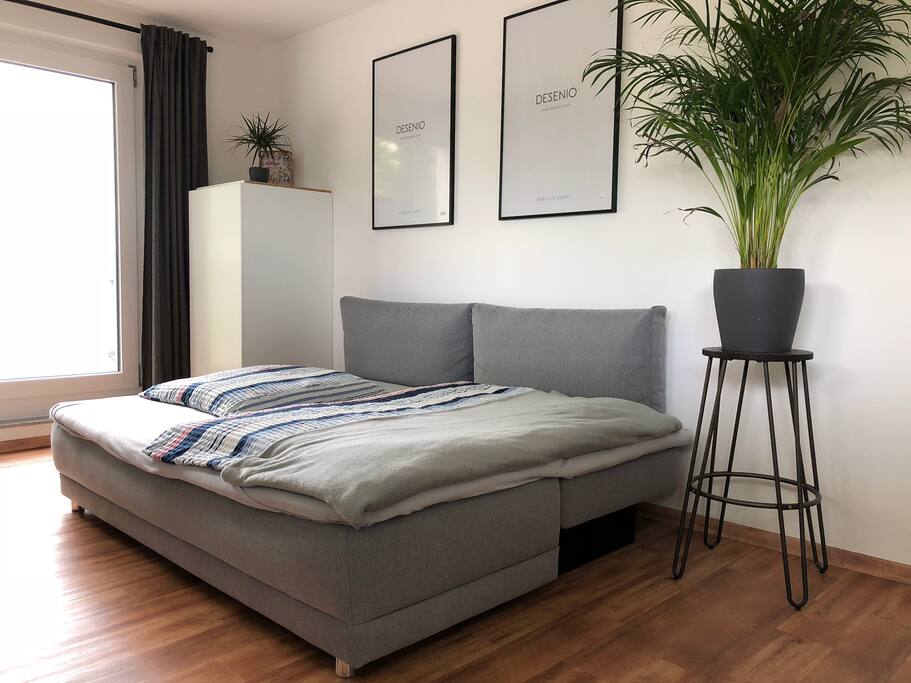 1,60m x 2,00m Boxspring Schlafsofa