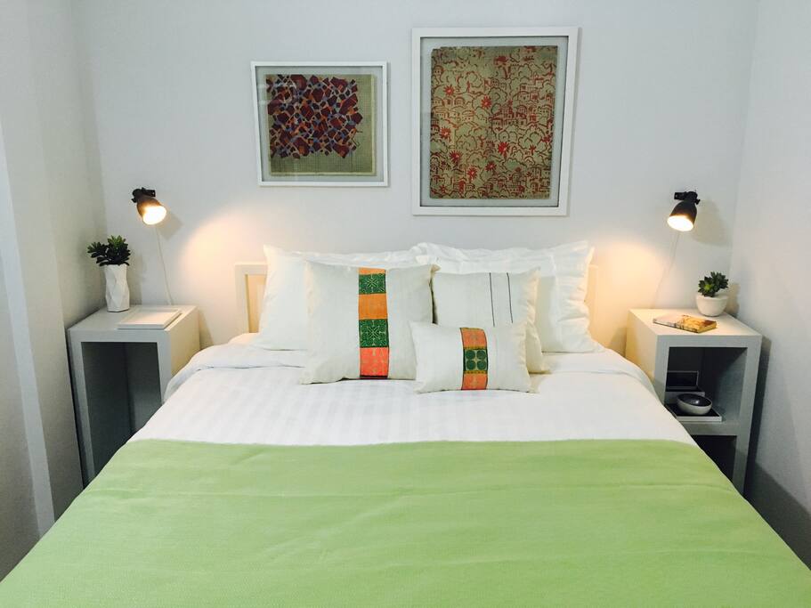 The Kandal 1st floor Bedroom with high ceilings and over 25 sqm of space.