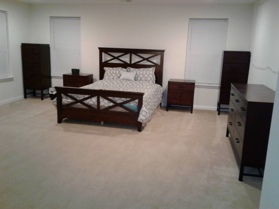 Spacious private bedroom