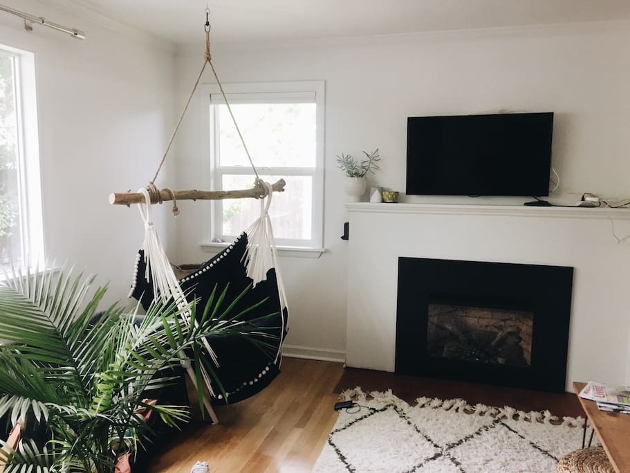 Living room + lounge chair
