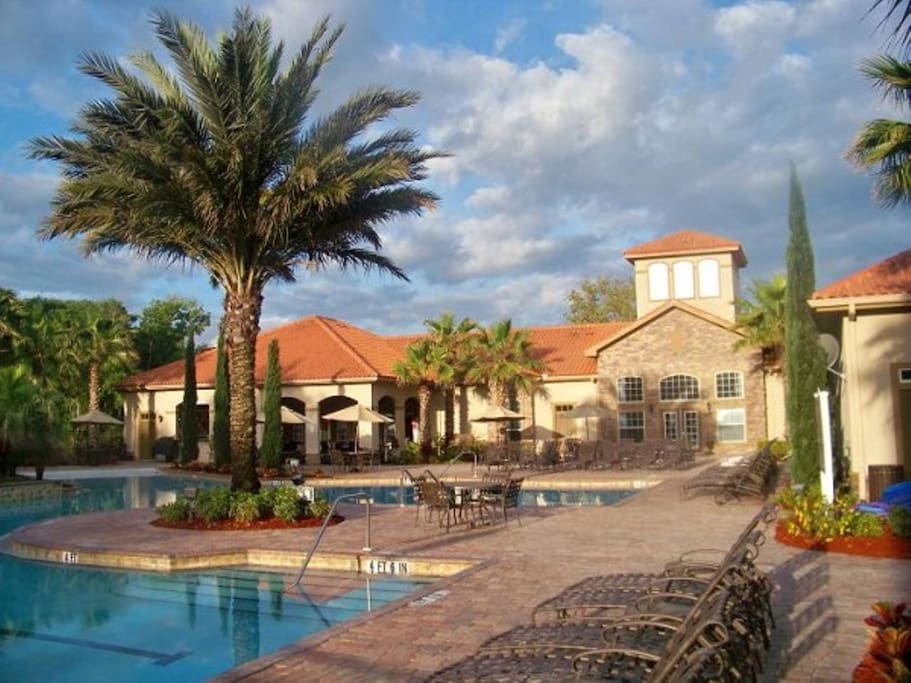 Pool and club house