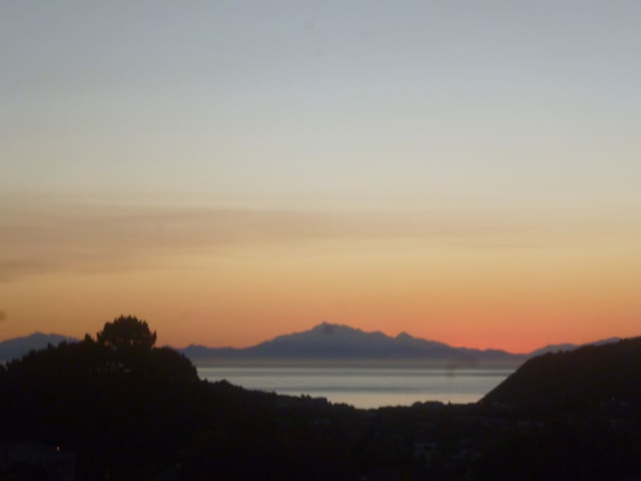 View from the lounge. South Island