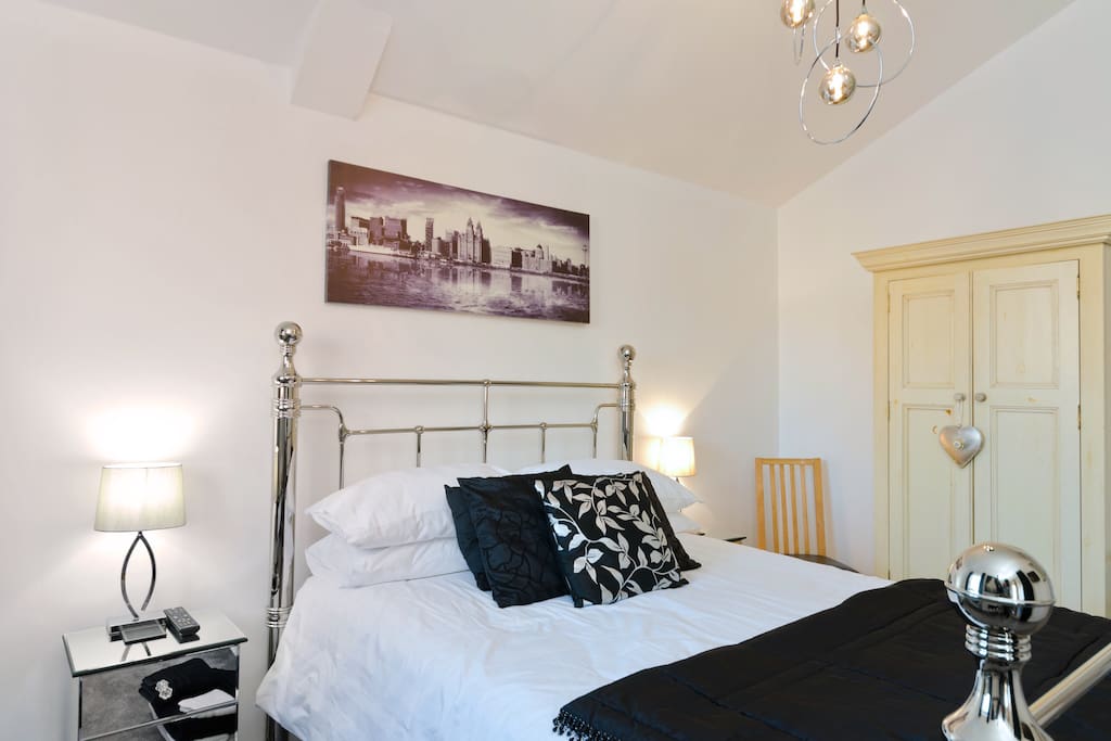 Bedroom with wardrobe view