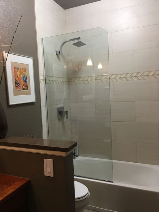 Newly remodeled shower
