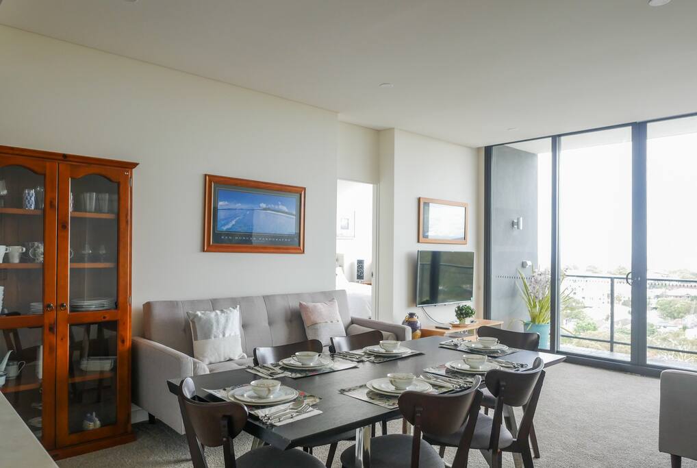 Brand new apartment. Amazing view from the balcony, 2 sofa beds and 55" smart TV