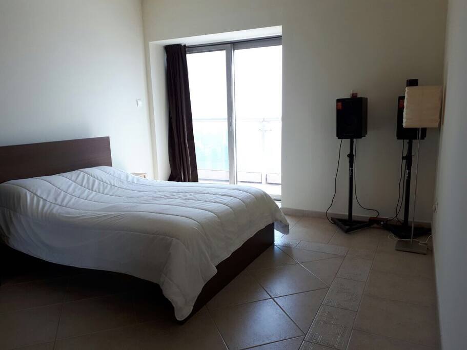 Master Room with attached bath & private Balcony sea view