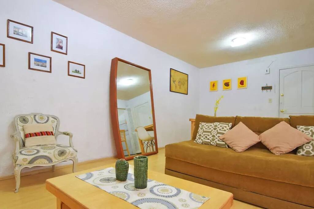 En el living room se puede pasar un rato agradable