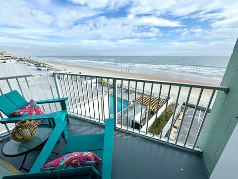 *New* Oceanfront Studio with Private Balcony!