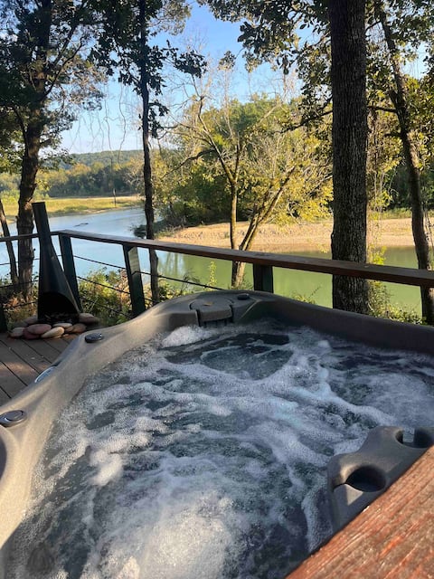 A-frame on the Illinois river