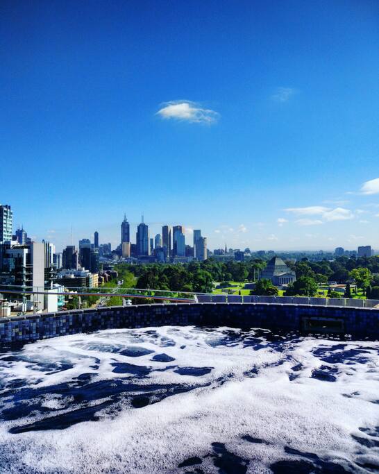 amazing skyline view from the jacuzzi
