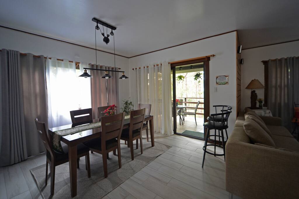 Dining Area with Veranda overlooking golf course