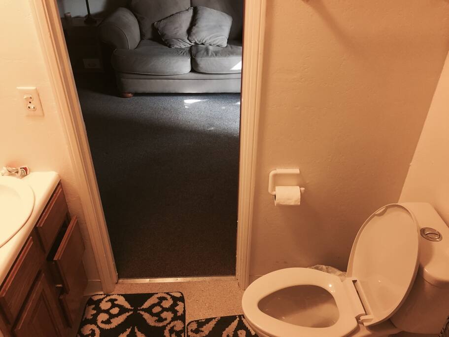 One private bathroom