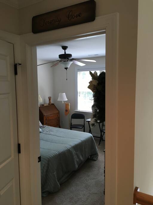View of Serenity Room from the upstairs hallway