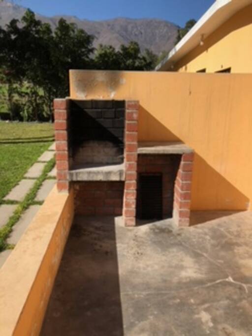 Parrilla en cada bungalow
