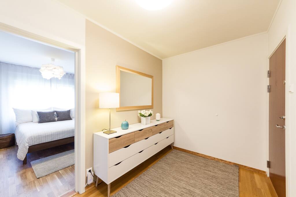 Entrance and master bedroom