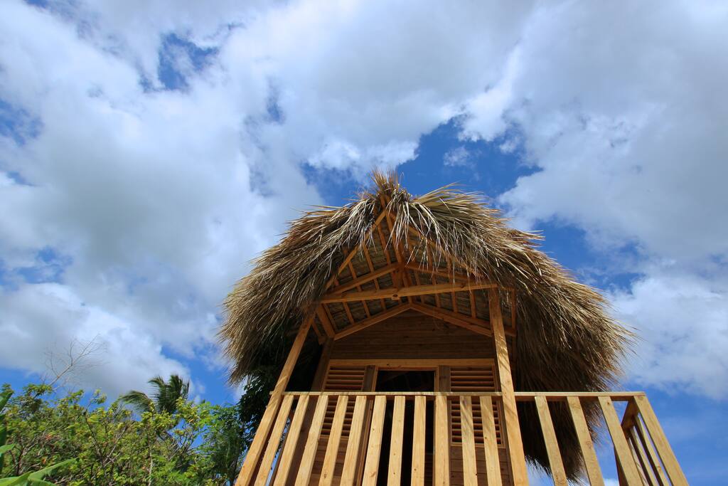 The tree house balcony is a great place to sip on your morning coffee!