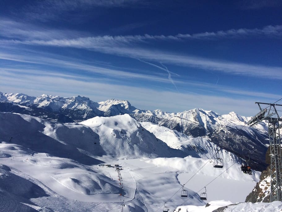 Verbier 4 valleys ski system