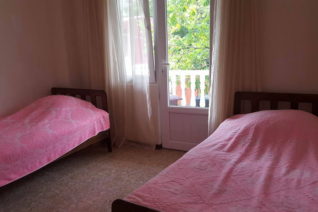 Two single beds.