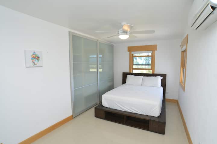 Cozy queen-size comfort with stylish touches