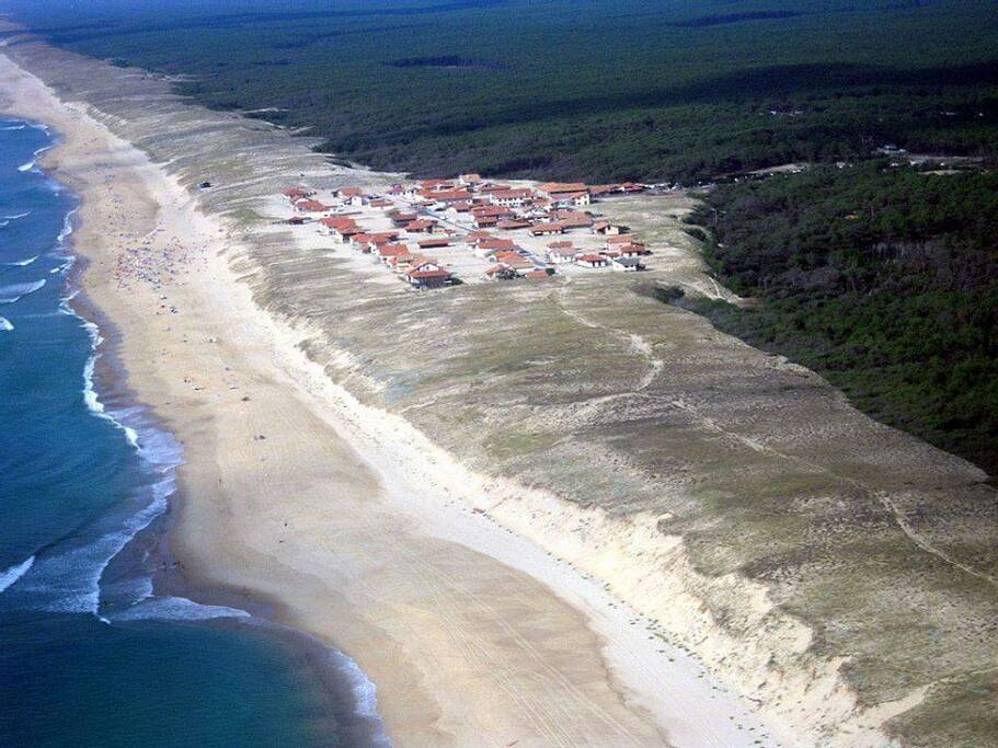Vue du ciel Saint-Girons-Plage, Landes (40)