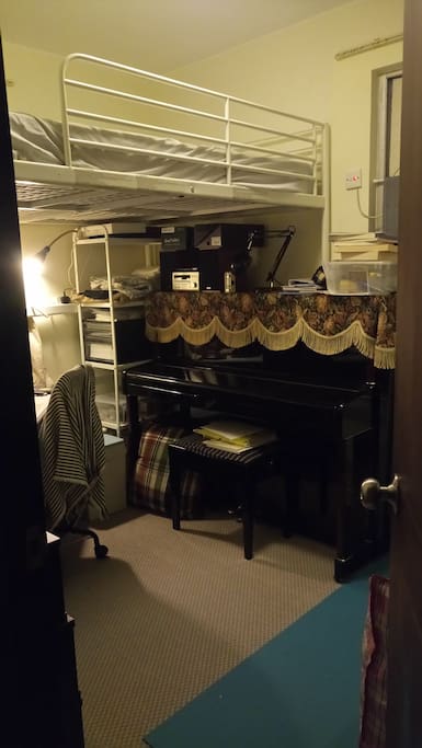 Private Room with Loft Bed (Current room setting)