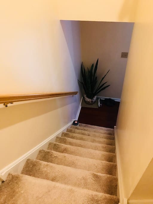 There are some steps to go in your bedroom on second floor