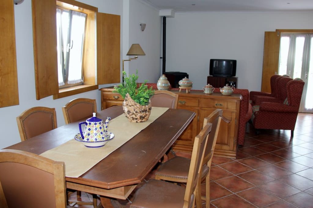 Sala de jantar e sala de estar