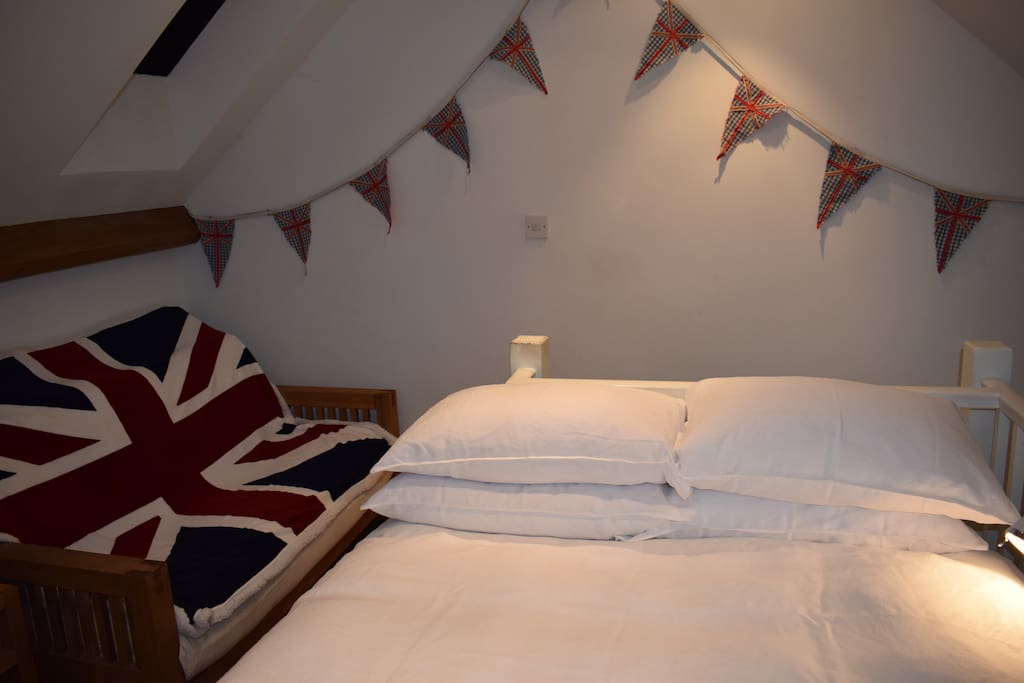 First floor bedroom - seaside bunting as seen on Sheringham high street