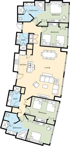 4BR Presidential Suite @ Club Wyndham Desert Blue gallery image 5