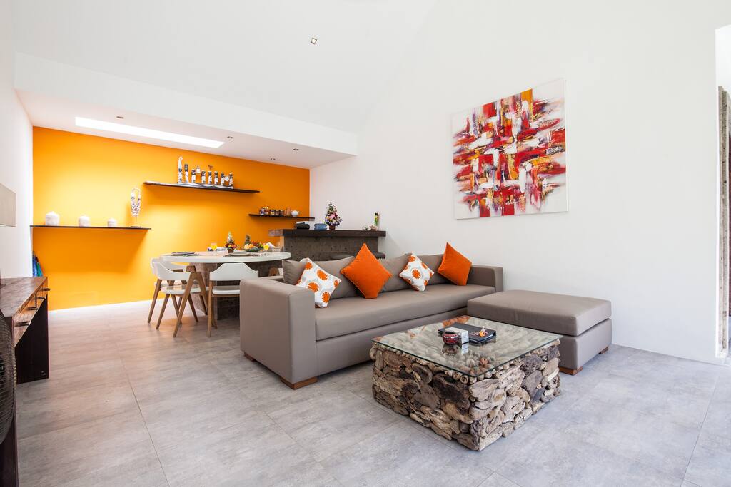 The living area of the property