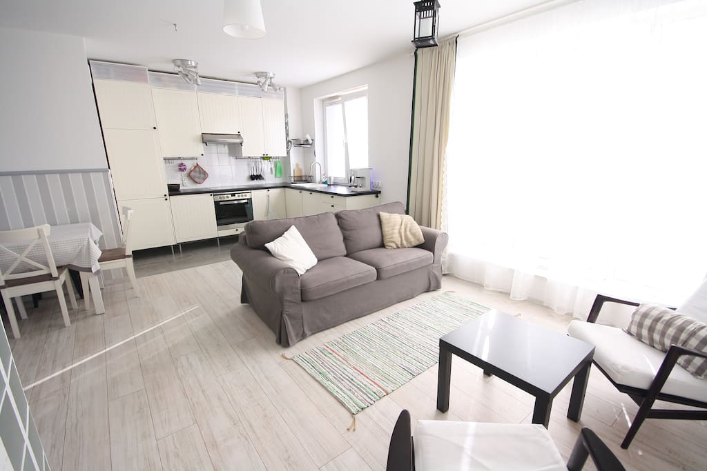 Bright and sunny living room.