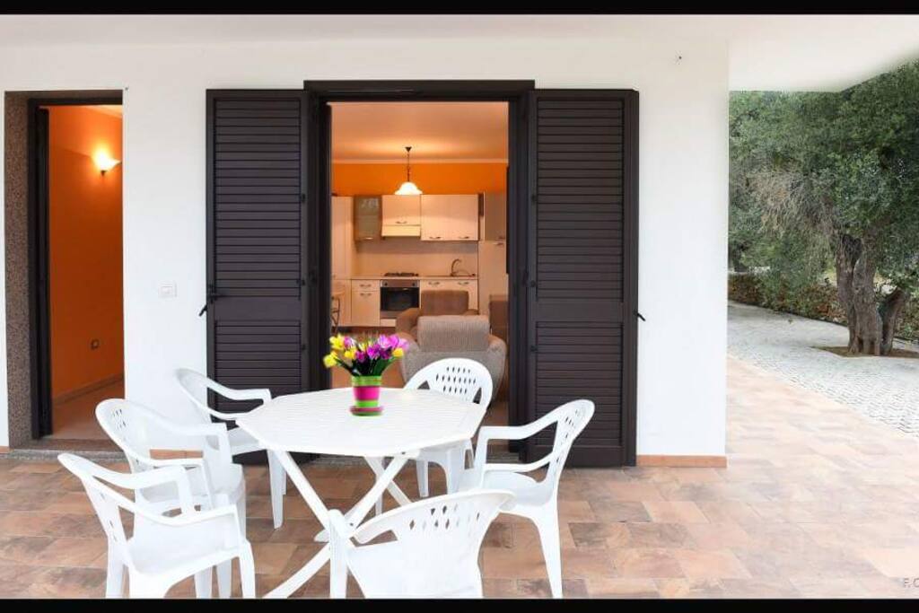 Terrazzo all'ingresso
