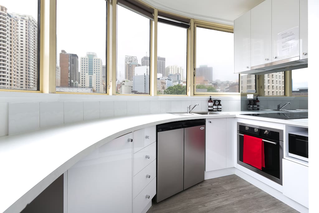 Curved kitchen