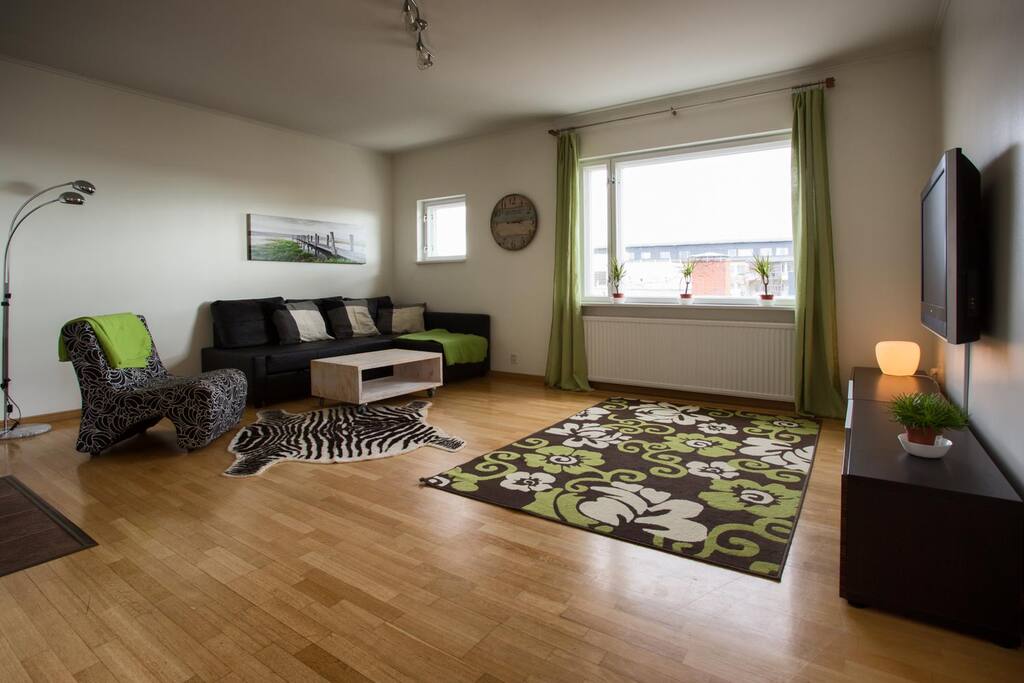 Sofa is easily made in to a comfortable double bed.