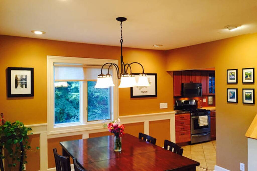 Dining room; great for take-out, working on your laptop, or just holding a cold beverage