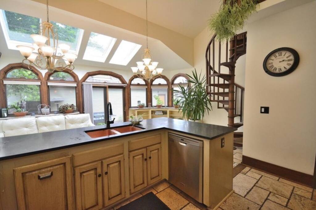 Spacious kitchen fits all your guests