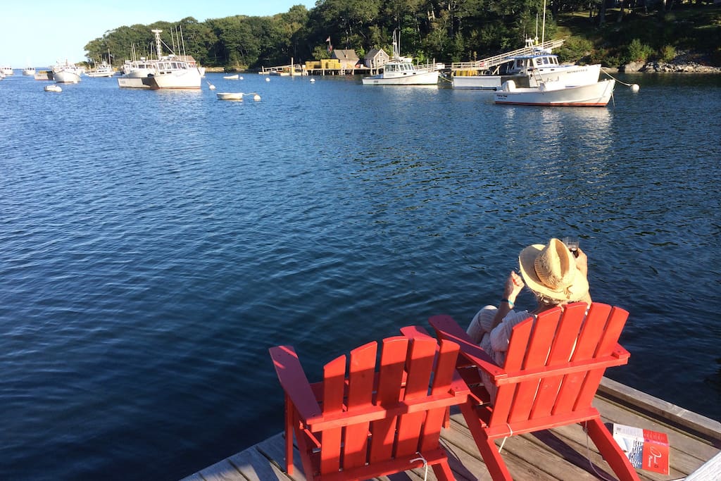 New harbor from boat dock